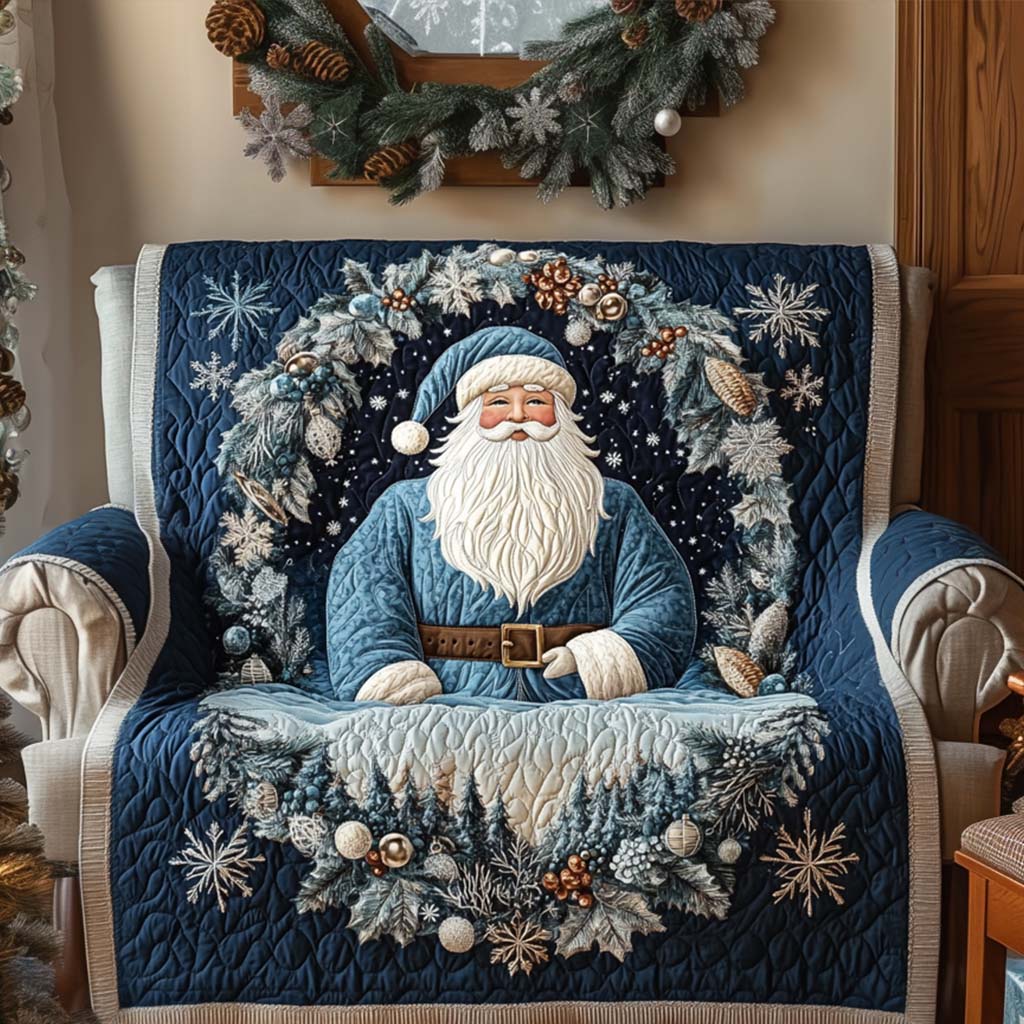 Rosetta - Quilted Sofa Cover Blue Night