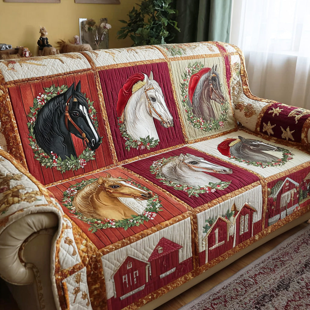 Rylie - Quilted Sofa Cover Atmosphere Christmas Country