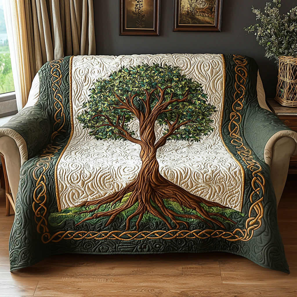 Zoë - Quilted Sofa Cover Tree of Life