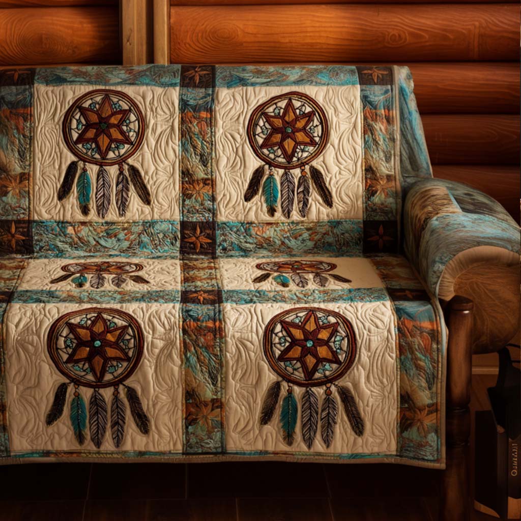 Elin - Quilted Sofa Cover Decorative Pattern