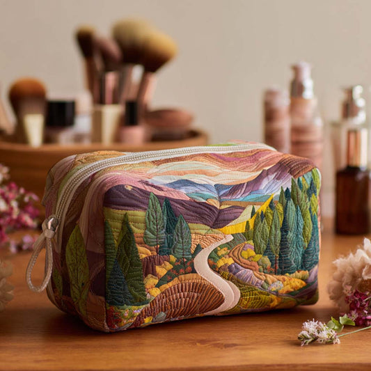 Sadie - Quilted Toiletry Bag - Valley of Peace