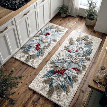 Sage - 2-Piece Kitchen Mat Set - Christmas Star Charm