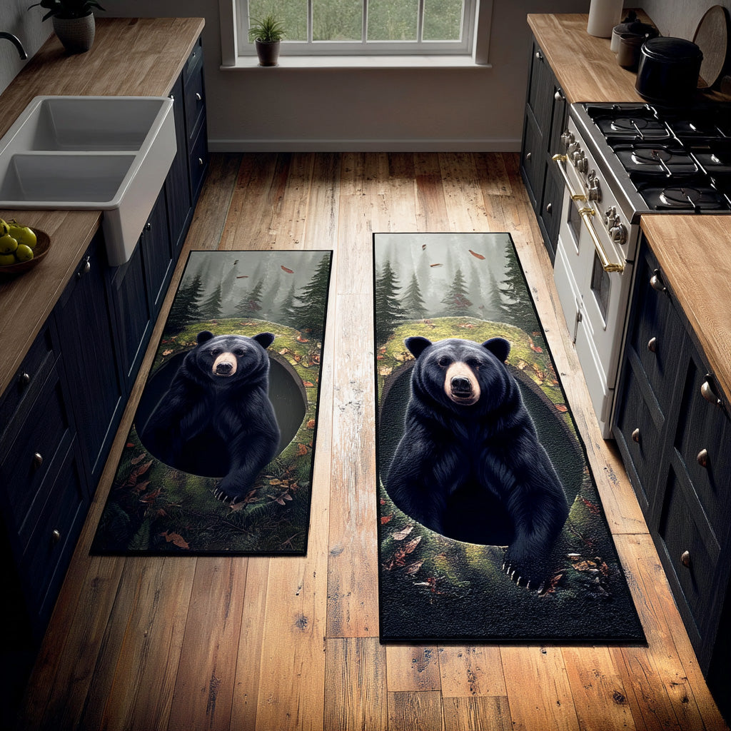 Samara - 2-Piece Kitchen Mat Set - Forest Shadows