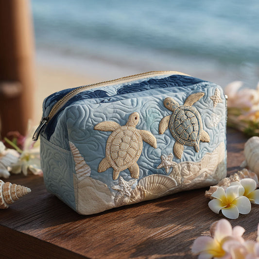 Rianne - Quilted Toiletry Bag - Refined Shells