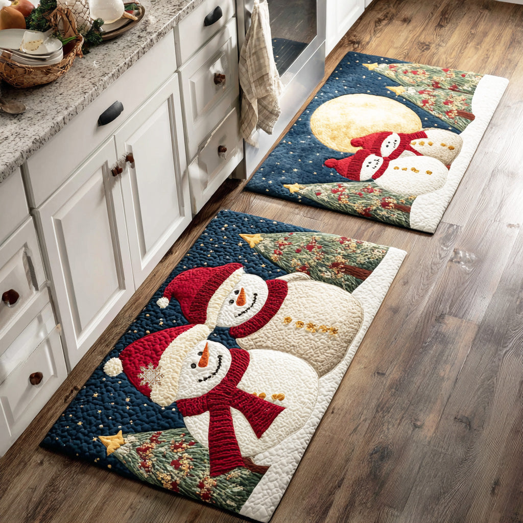 Saylor - 2-Piece Kitchen Mat Set - Snow Friends