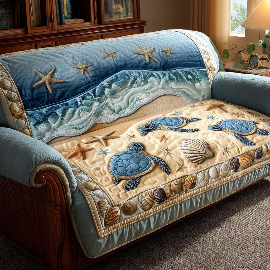 Fien - Quilted Sofa Cover Turtle