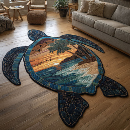 Serafina - Shaped Area Rug - Paradise Coast Turtle