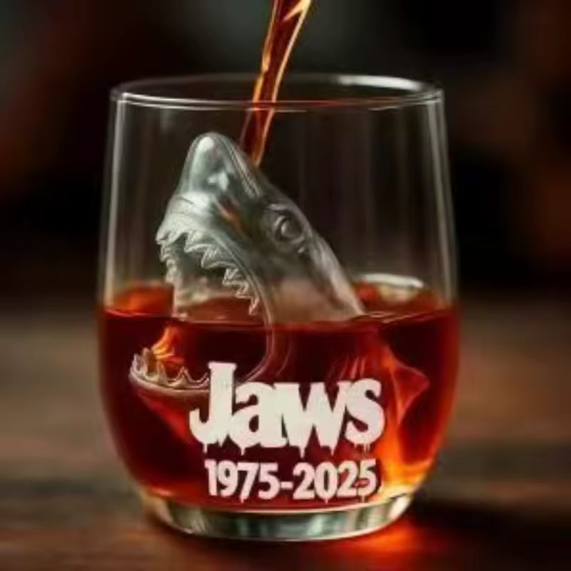 Shark Head Whiskey Glass