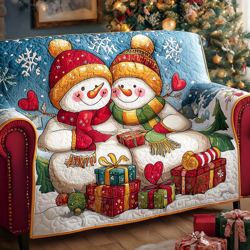 Astrid - Quilted Sofa Cover Christmas Pattern