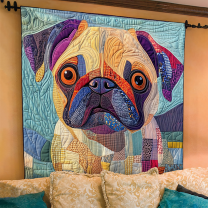 Willemijn - Quilted Blanket - Sweet Pug Love