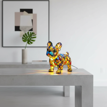 Stained-Glass Bulldog