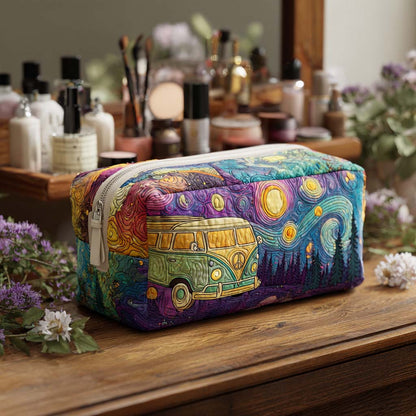 Manon - Quilted Toiletry Bag - Star Journey