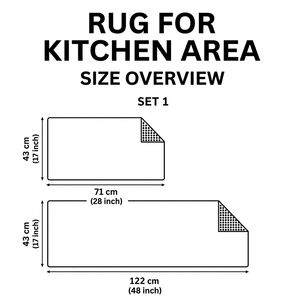 Stella - 2-Piece Kitchen Mat Set - Paw Print Sanctuary