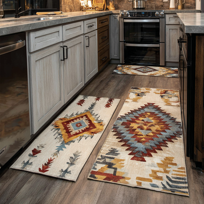Stormi - 2-Piece Kitchen Mat Set - Desert Path
