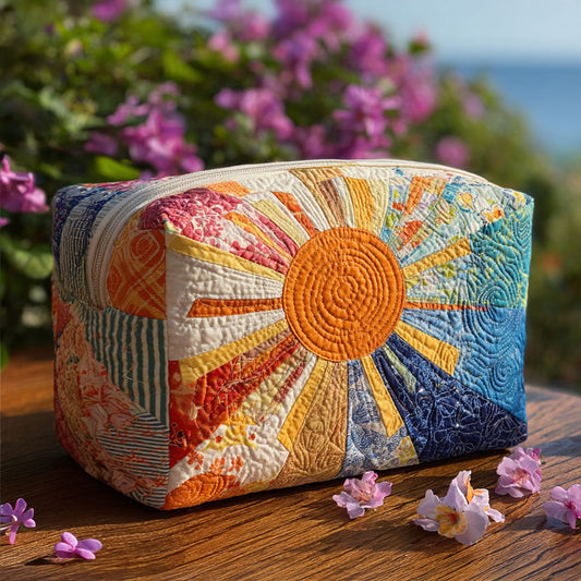 Isa - Quilted Toiletry Bag - Sunbeam