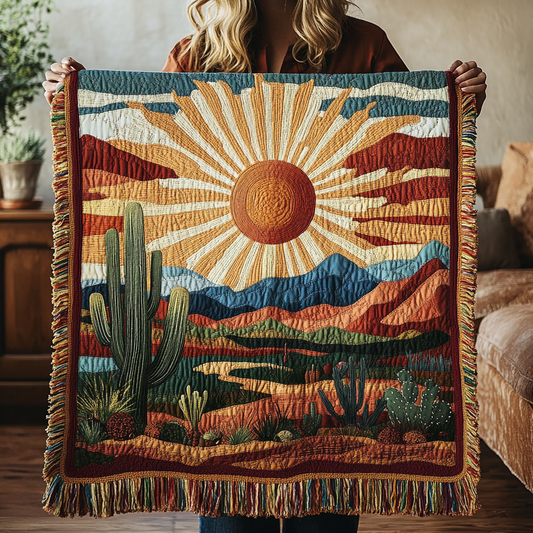 Tamika - Quilted Blanket Sunset Paths