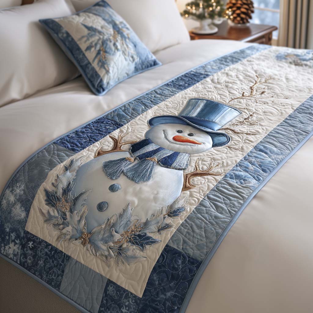 Tenley - Quilted Bed Runner - Frozen Charm
