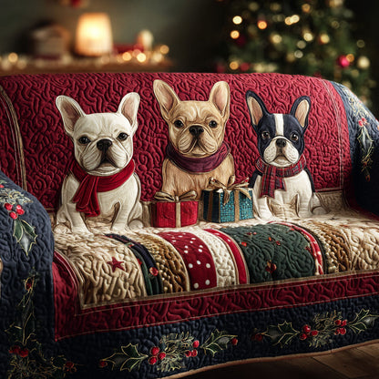Tinley - Quilted Sofa Cover Bulldog French