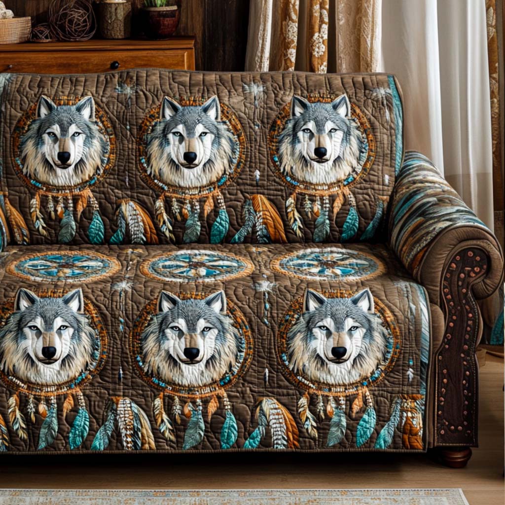 Elin - Quilted Sofa Cover Decorative Pattern