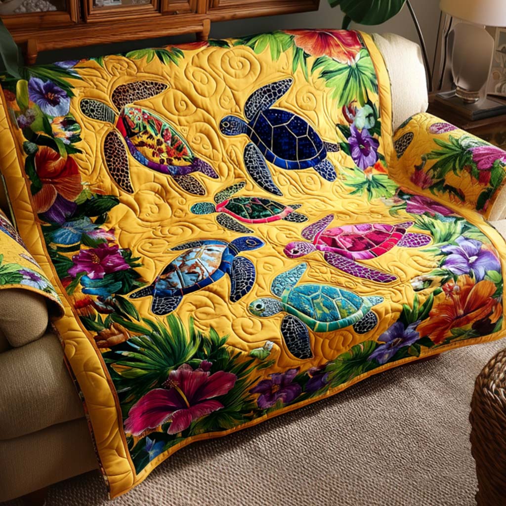 Fien - Quilted Sofa Cover Turtle