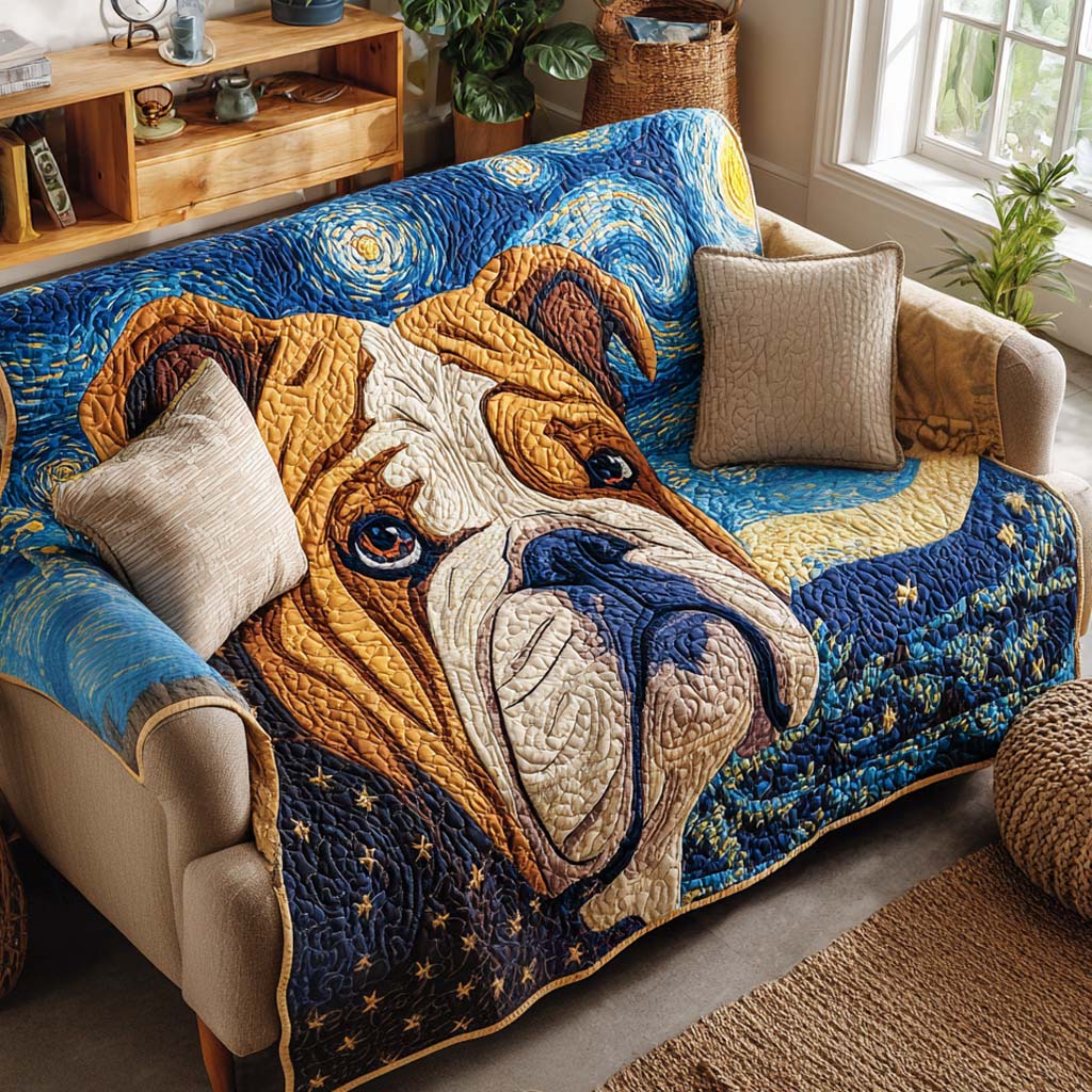 Rianne - Quilted Sofa Cover Bulldog