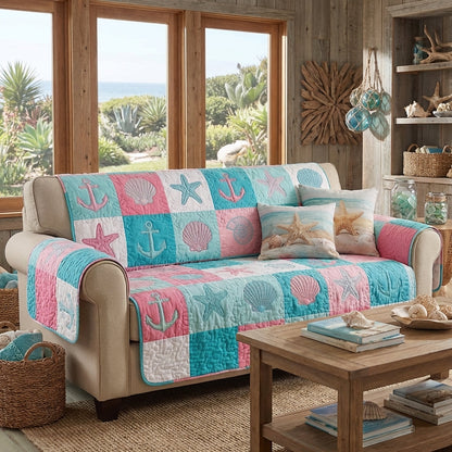 Vesper - Quilted Sofa Cover Sanctuary at the Beach