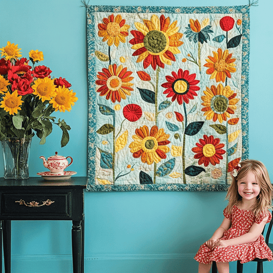 Vinnie - Textile Wall Art - Sunflower Garden