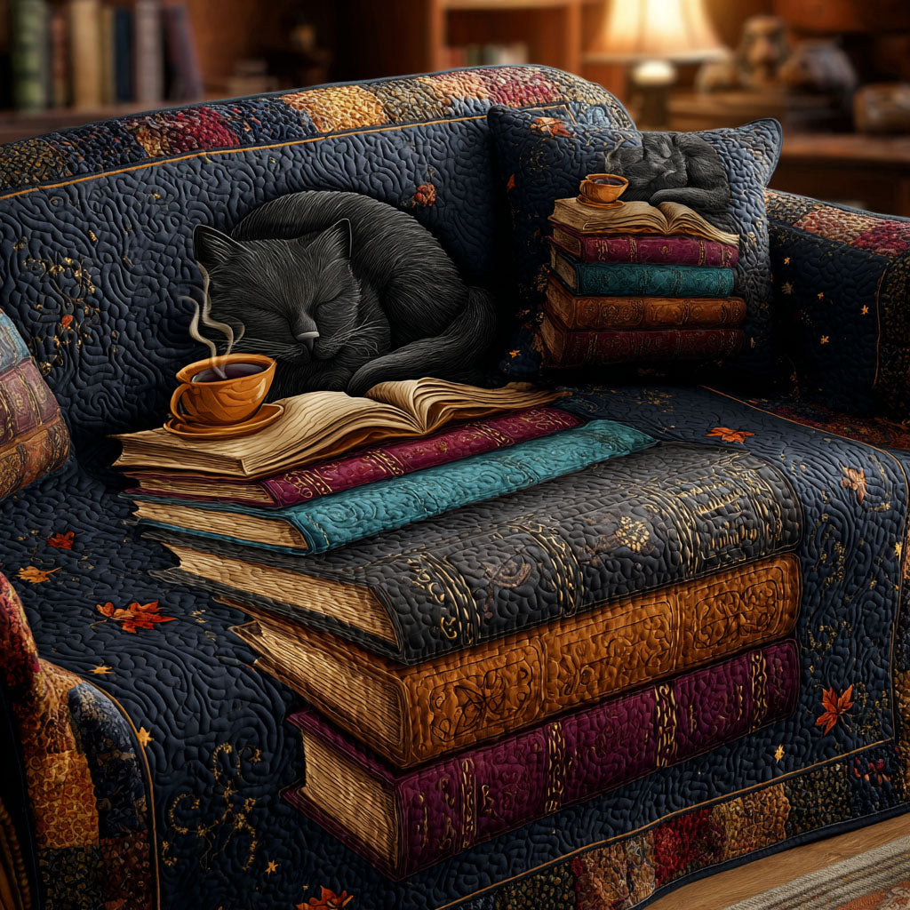 Waverley - Quilted Sofa Cover Velvet Look