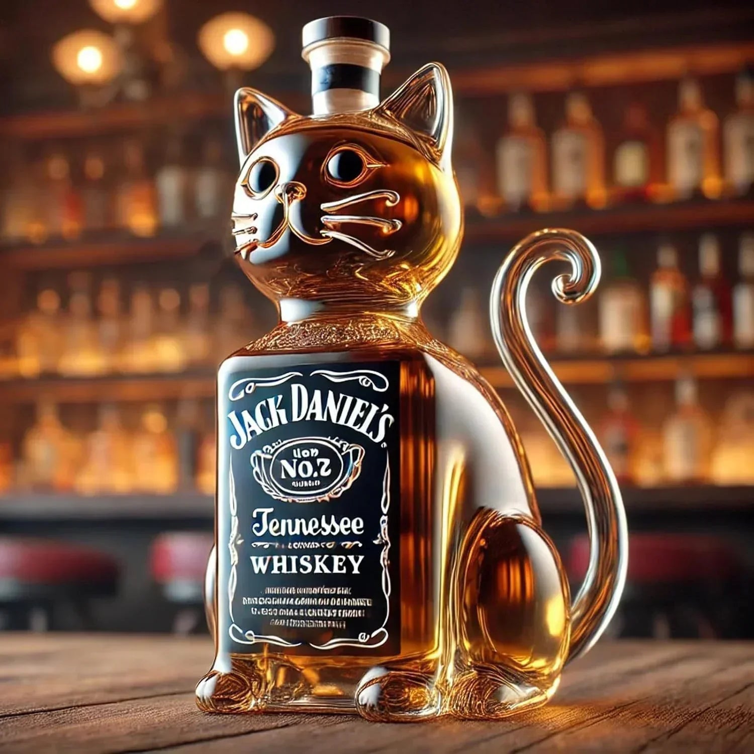 Whiskey Decanter - Cat