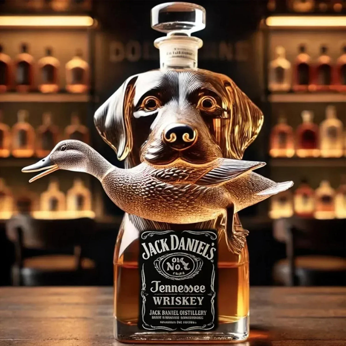 Whiskey Decanter - Mallard Duck