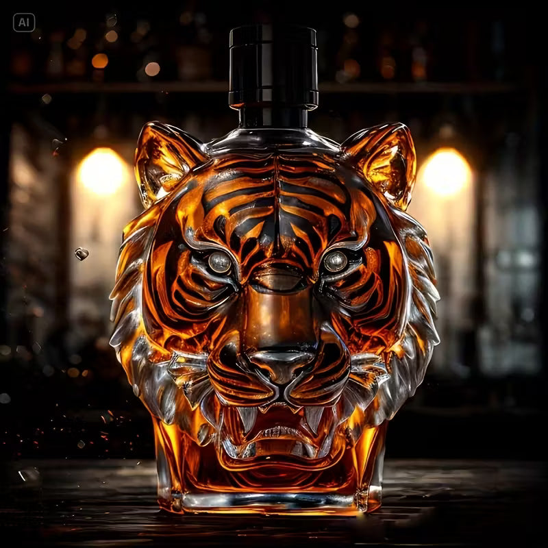 Whiskey Decanter - Tiger