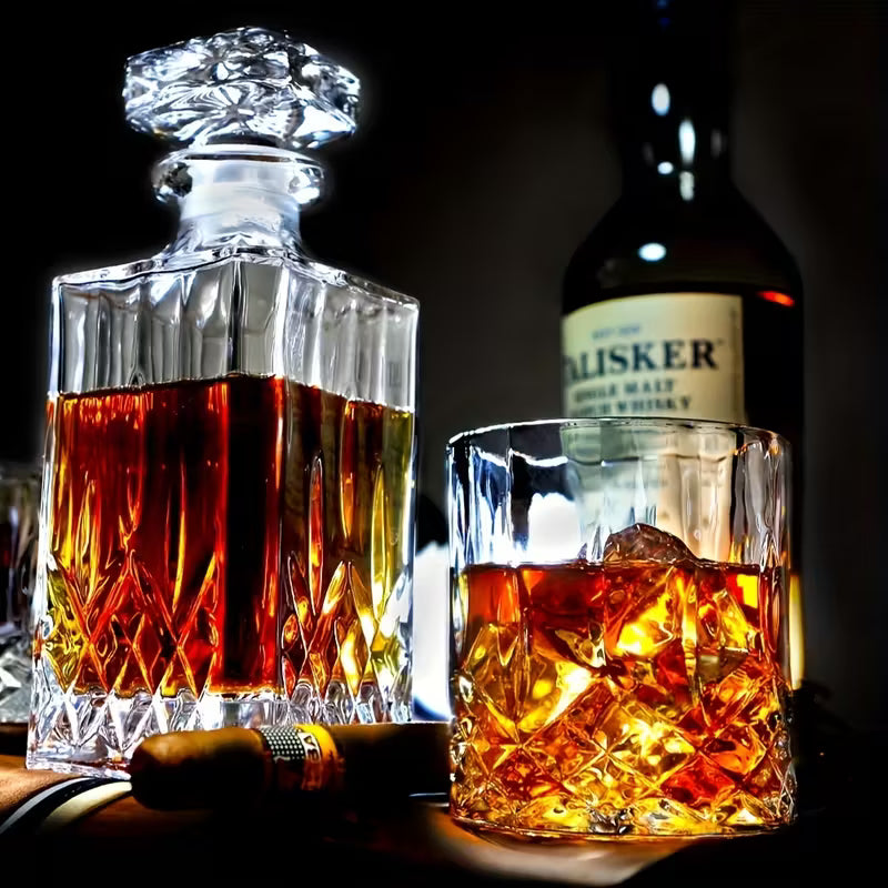 Whiskey Glasses & Decanter Set