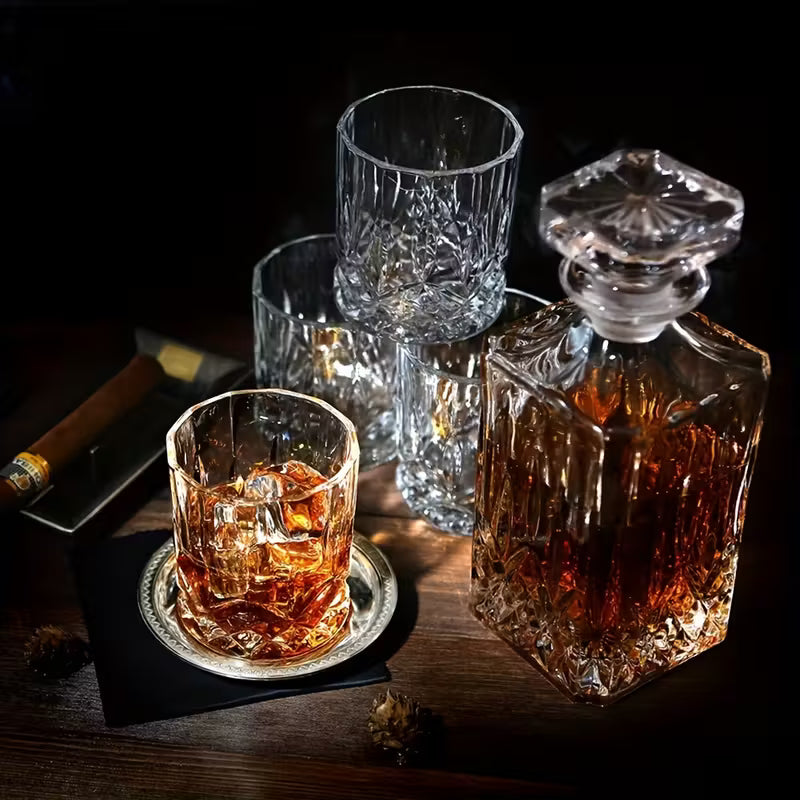 Whiskey Glasses & Decanter Set
