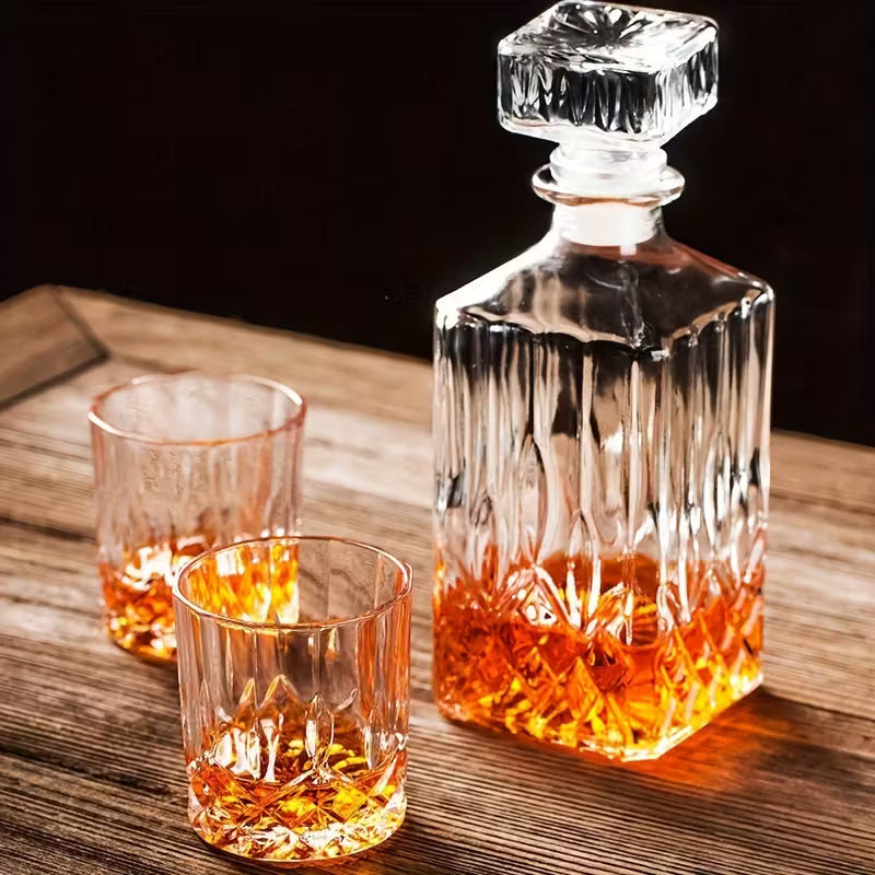 Whiskey Glasses & Decanter Set