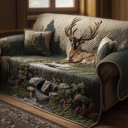 Willemijn - Quilted Sofa Cover Pattern Forest