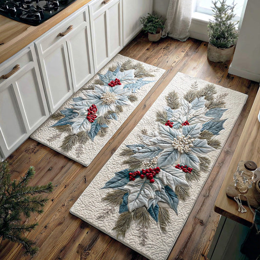 Tessa - 2-Piece Kitchen Mat Set - Christmas Star Charm