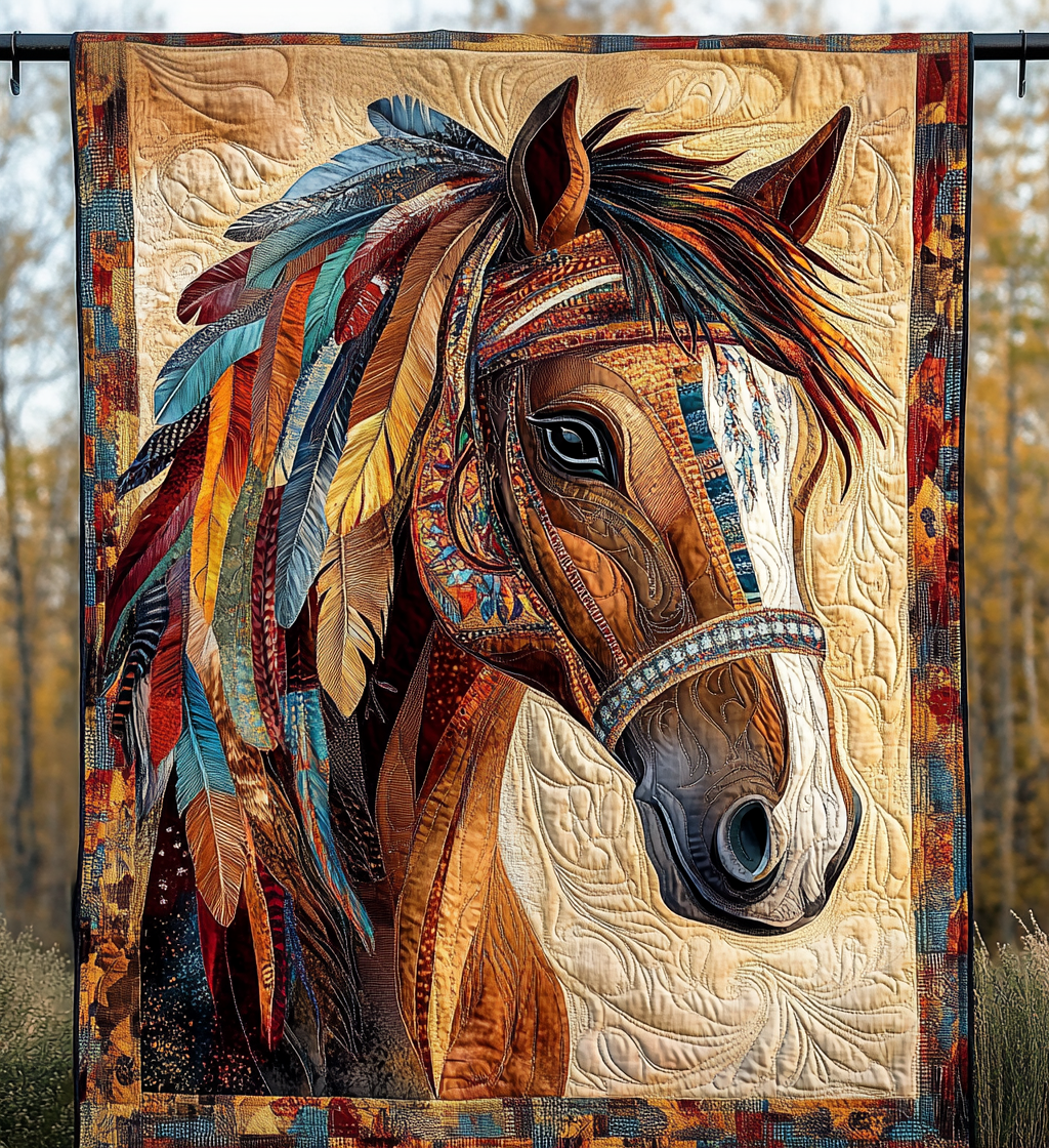 Yaretzi - Textile Wall Art - Brave Spirit Horse