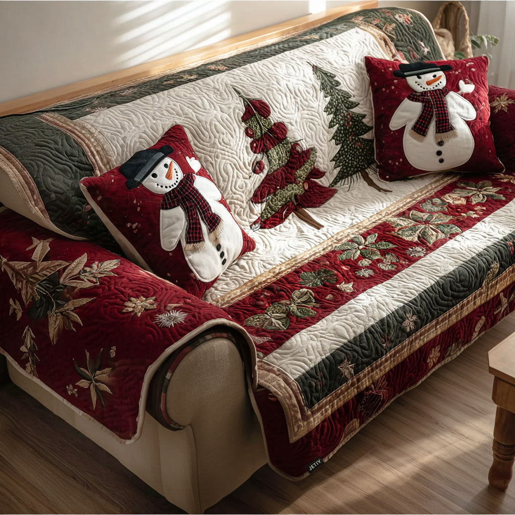 Zariah - Quilted Sofa Cover Evening Atmosphere
