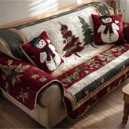 Zariah - Quilted Sofa Cover Evening Atmosphere
