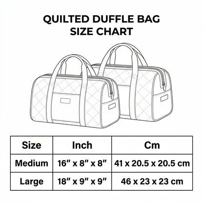 Quilted Travel Bag - Beach Camper