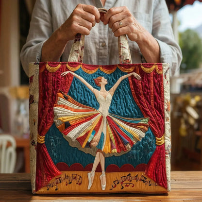 Padded Tote Bag - Elegant Ballerina