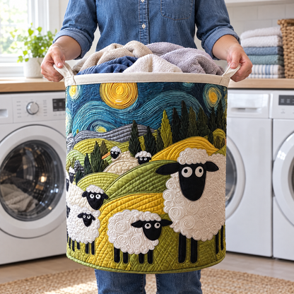 Quilted Laundry Basket - Lamb Meadow