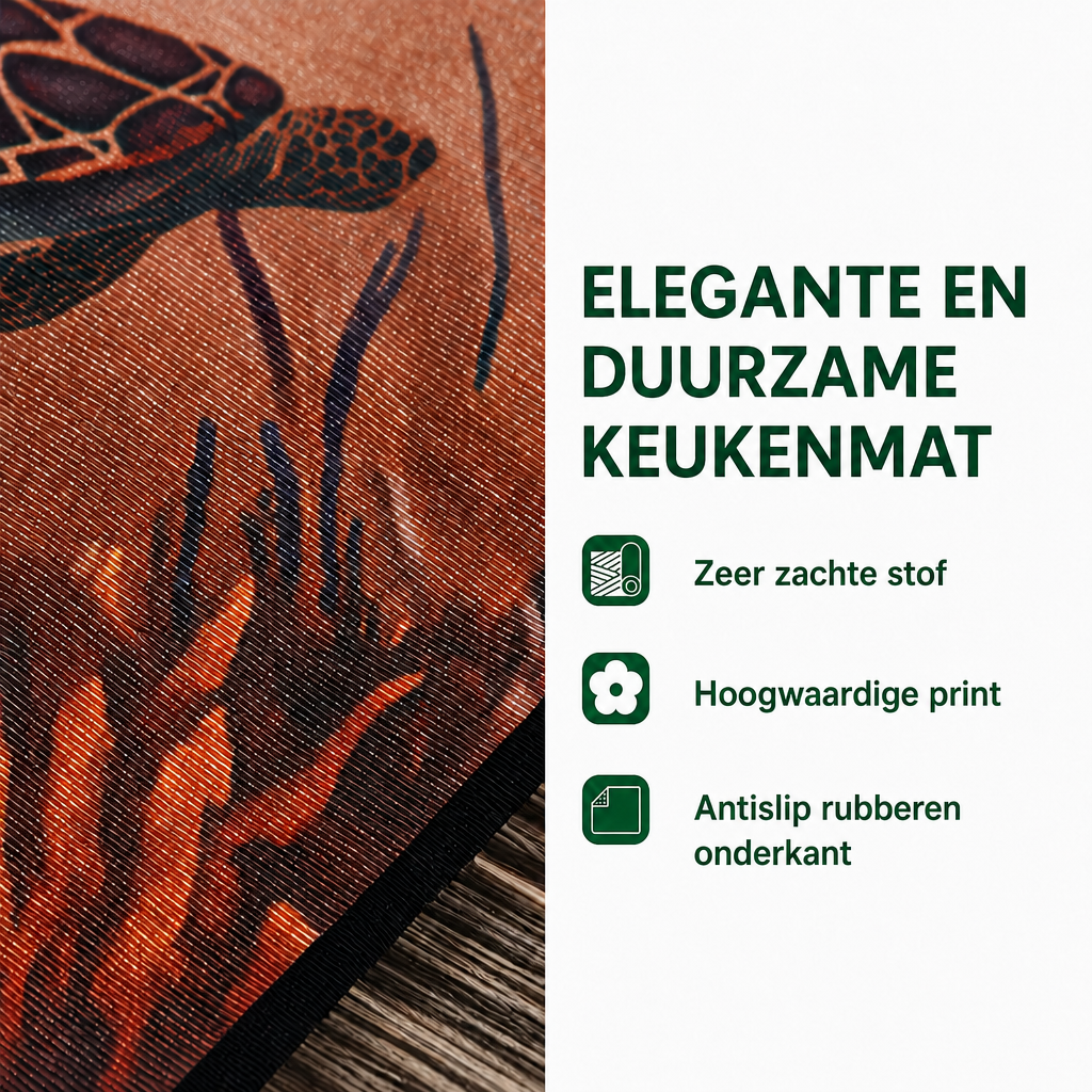 Sietske - 2-Piece Kitchen Mat Set - Earth Tones