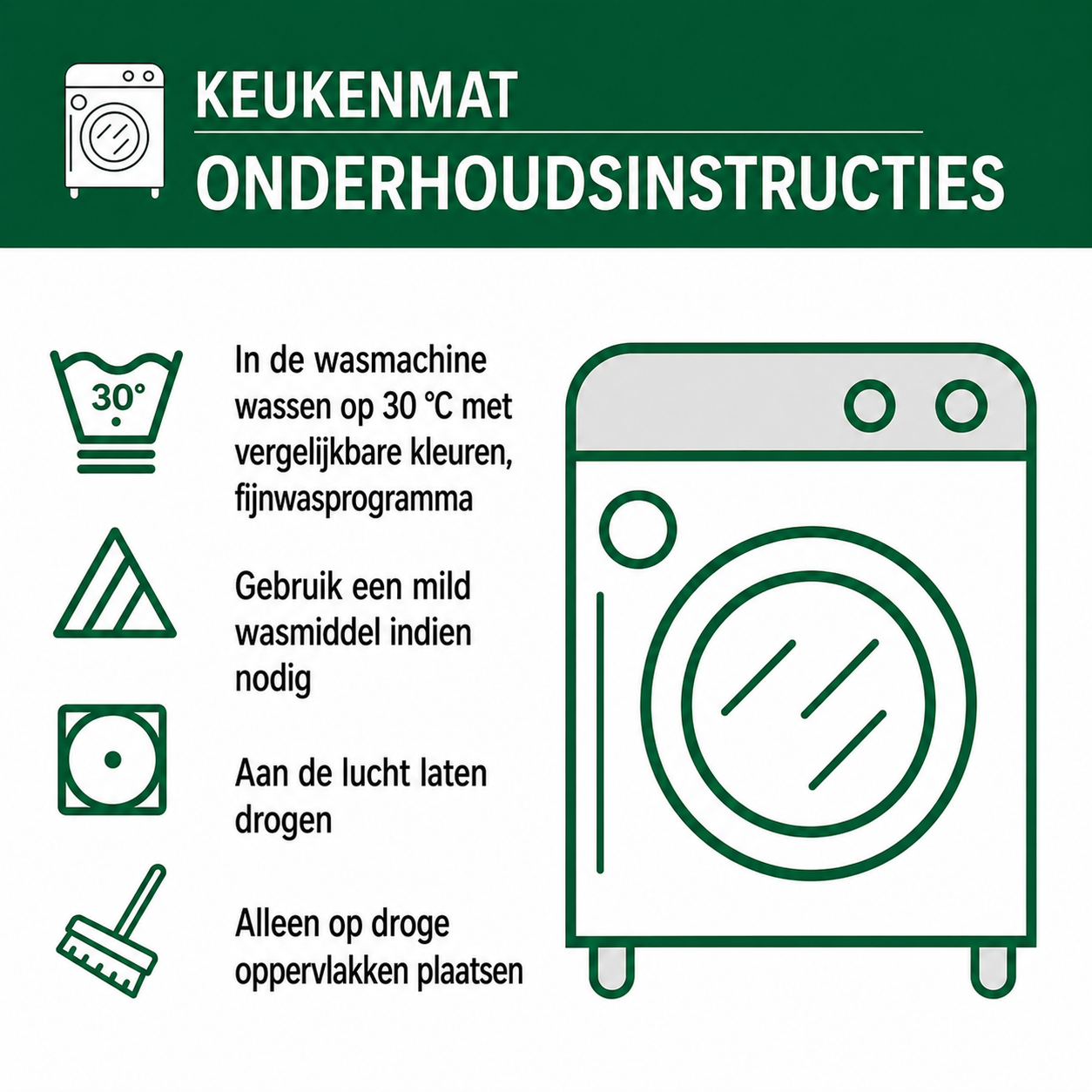 Marlies - 2-Piece Kitchen Mat Set - Elegant Winter Flowers