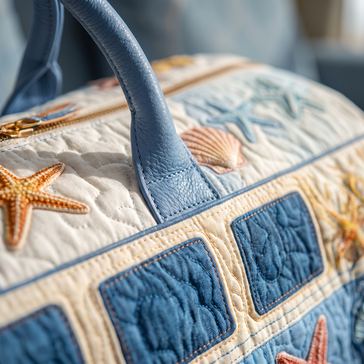 Quilted Duffel Bag - Beach Camper