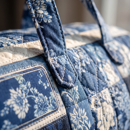 Quilted Duffel Bag - Indigo Camper