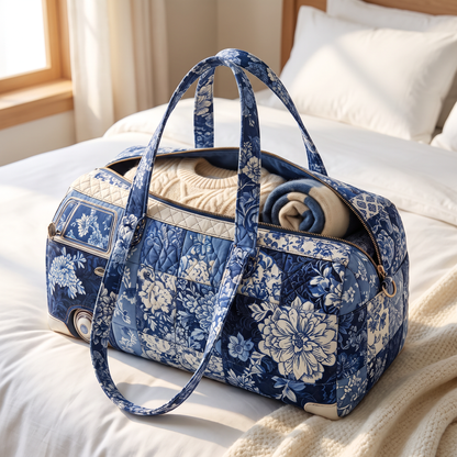Quilted Duffel Bag - Indigo Camper