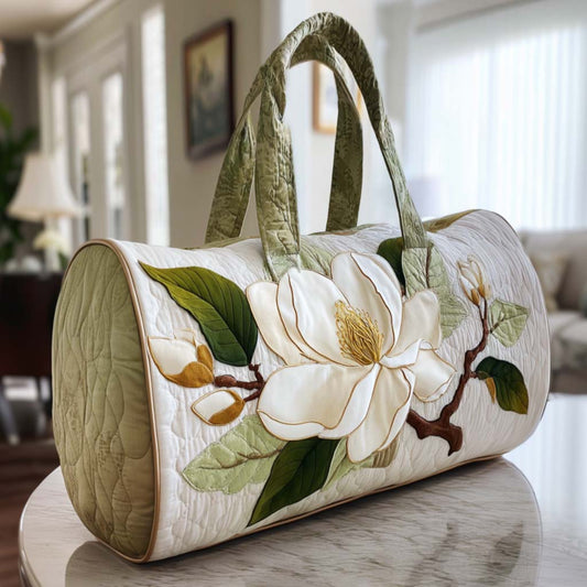 Quilted Duffel Bag - White Magnolia