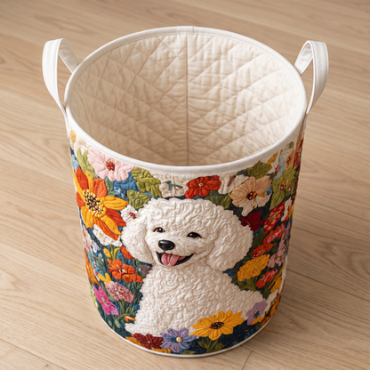 Quilted Laundry Basket - Blooming Fields