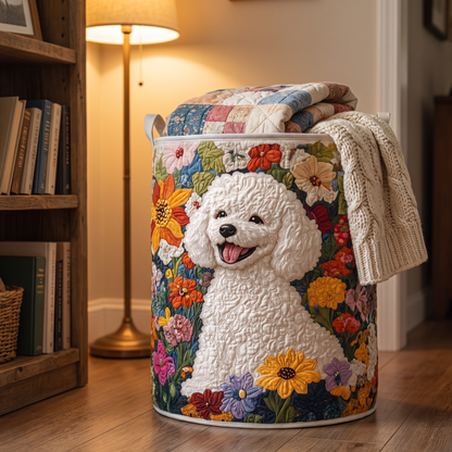 Quilted Laundry Basket - Blooming Fields